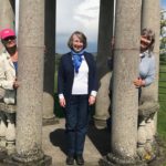 Ofelia Sfetcu, Angela White and Patty Buchanan at Altamount Garden, Ireland.