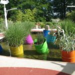 Oil can garden in France