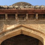 Crumbling 15th century ruins inside the Lodhi Gardens in New Delhi