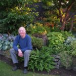 Rob Cannings in his garden in Victoria