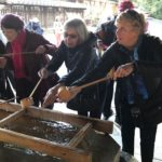 At the cleansing station at Meiji shrine