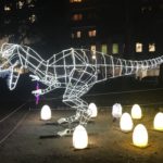 Dinosaur lights with eggs in Hiroshima