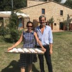 Alberto and Patricia at our Umbrian lunch
