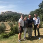 With Max and Alberto at their Umbrian country house