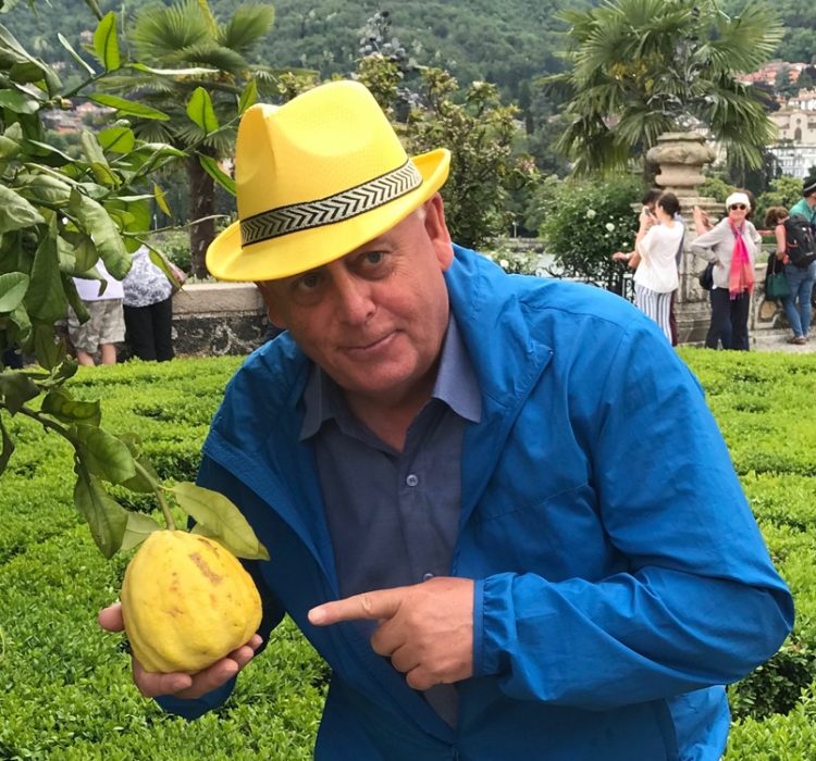 Giant lemon found on the terrace at Isola Bella